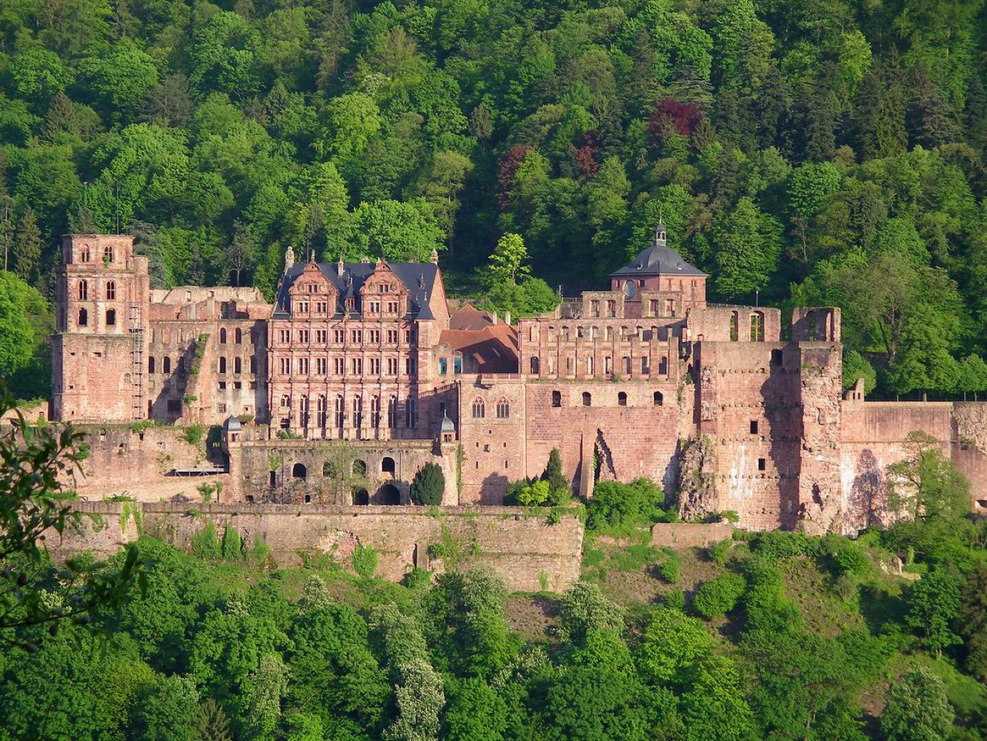 Heidelberger Schloss über der Altstadt